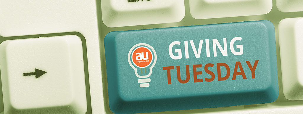 Keyboard with "Giving Tuesday" on the button typically reserved for "Enter"