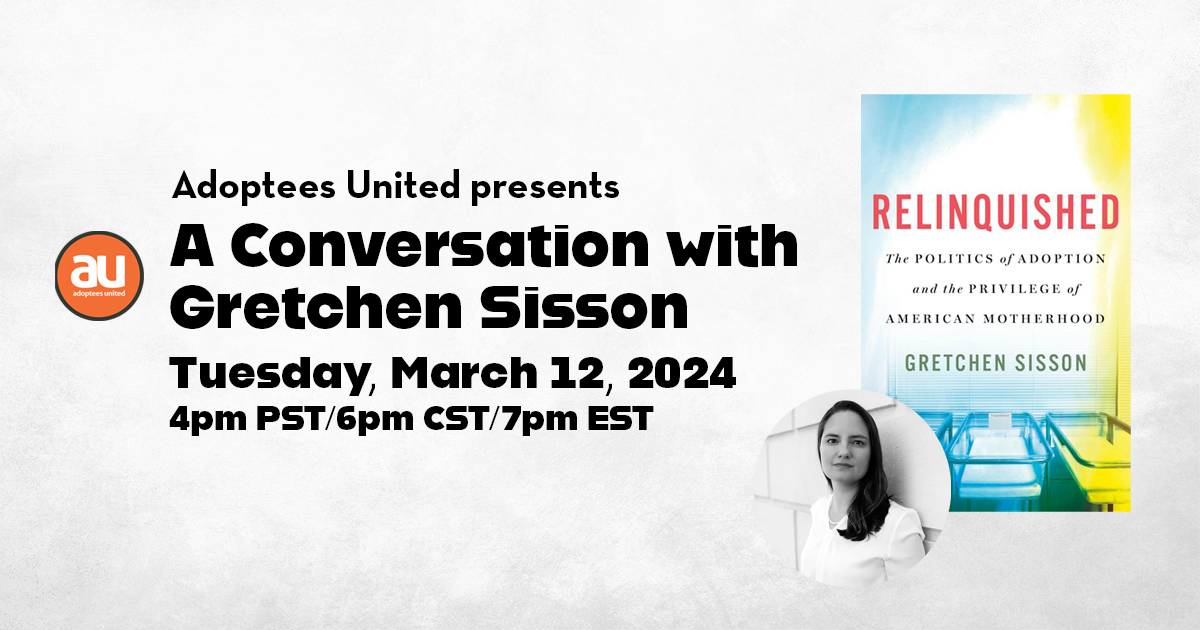 A Conversation with Gretchen Sisson Adoptees United