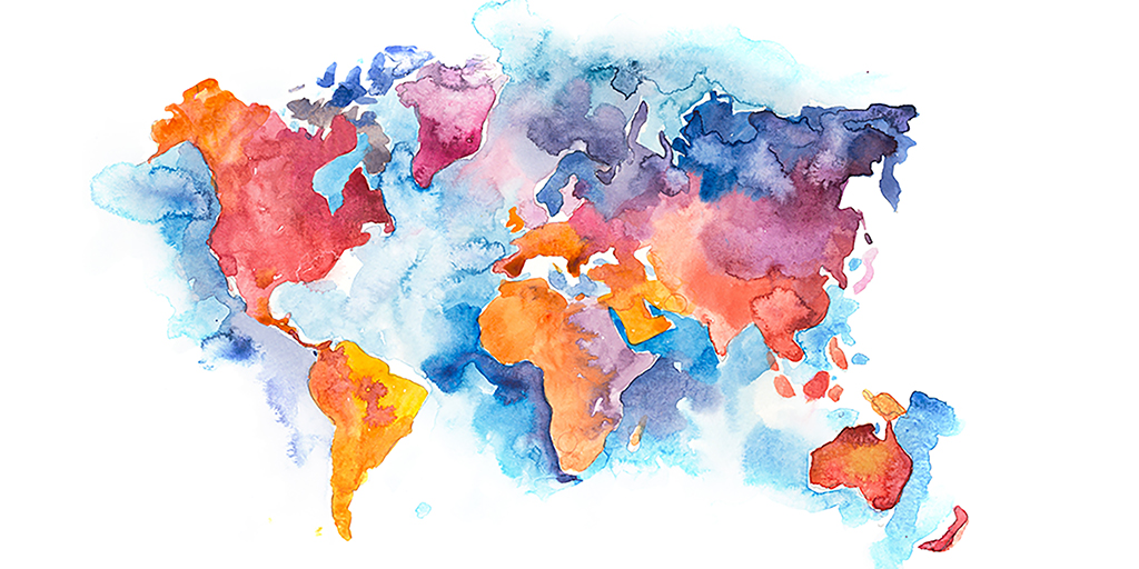 2025-2026 Adoptees United Citizenship Clinic Update. Words over watercolor of world map